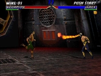 une photo d'Ã©cran de Mortal Kombat 4 sur Nintendo 64